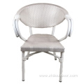 Balcony Aluminum Garden Rattan Coffee Dining Chair Set